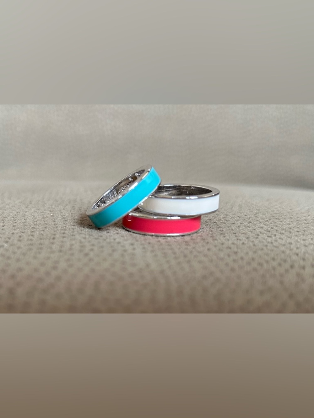 Set of 3 Lia Sophia rings, size 6